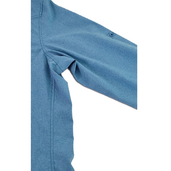 Outdoor Research Women's XL‎ Blue Reflection Long Sleeve Button Up Shirt Pockets - Picture 8 of 16
